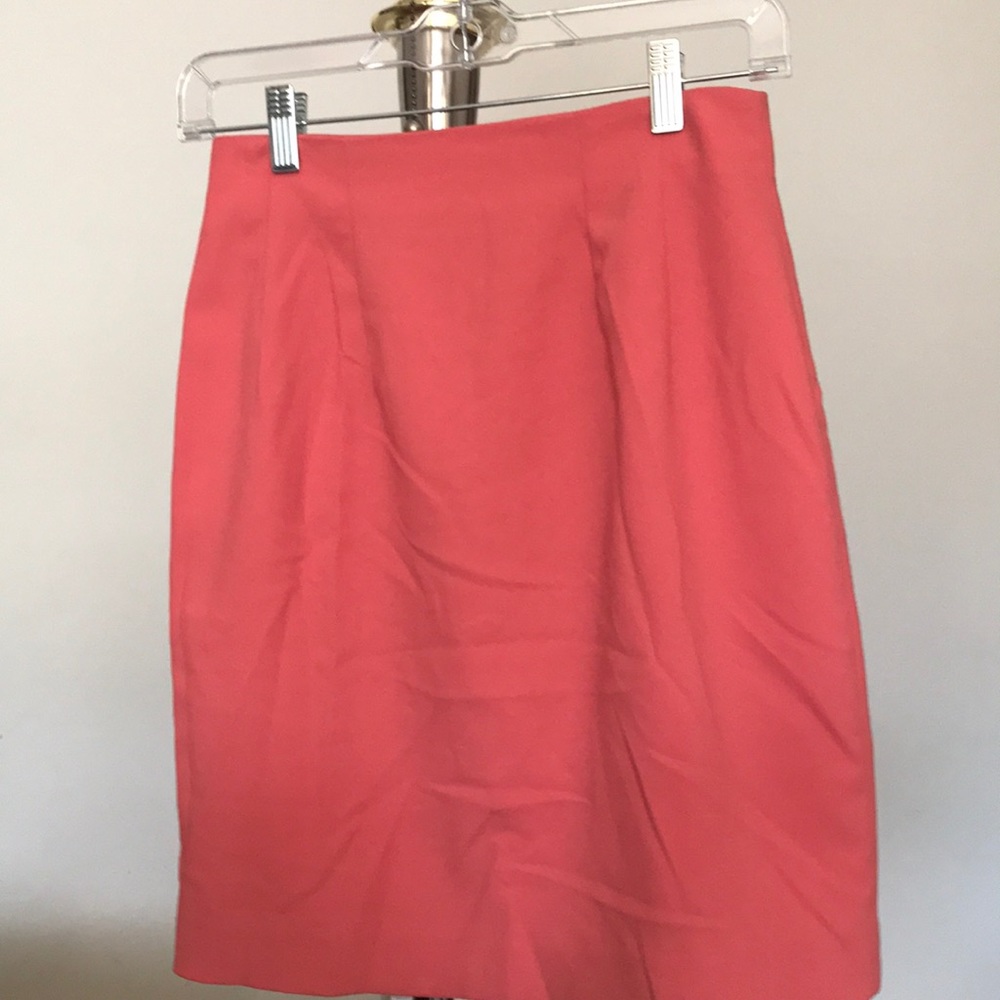 Salmon Above The Knee Skirt